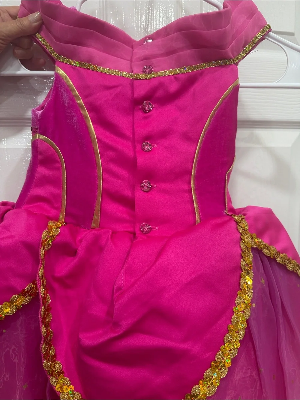 Disney Hot Pink and Gold Princess Costume Dress